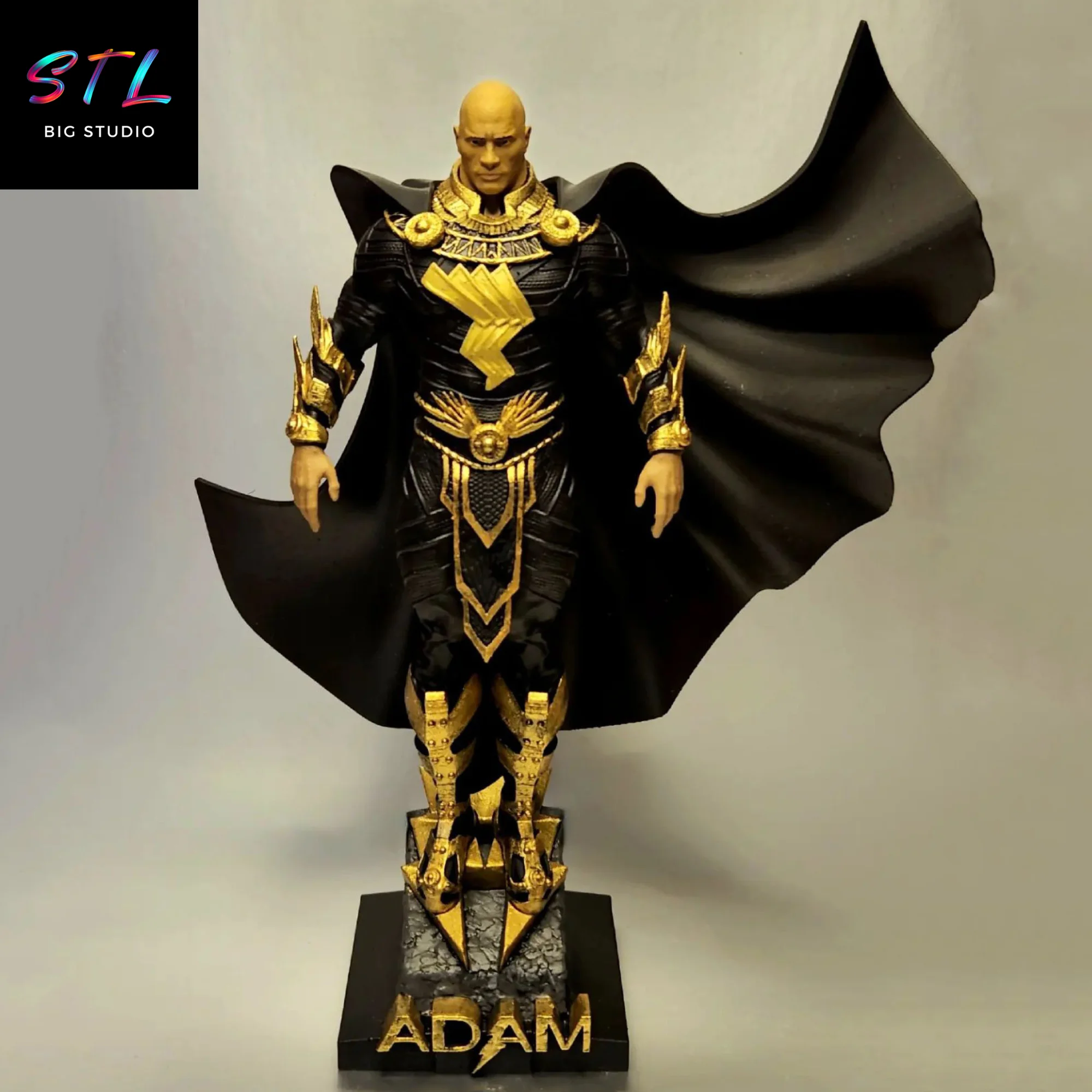Black Adam STL | 3D Printable Figure | DC Comics Model