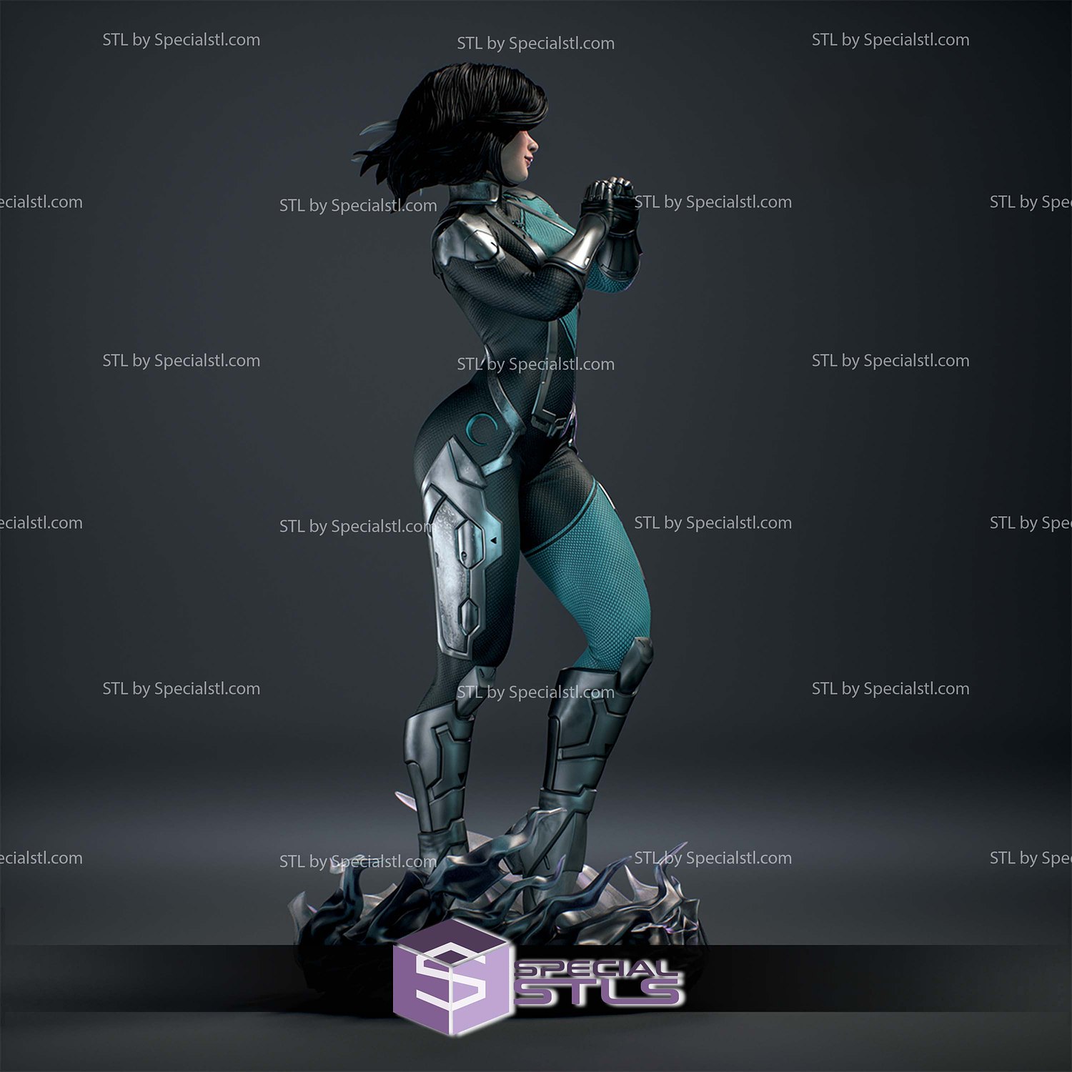 Luna Snow Marvel Hero STL Printer Files 3D Model — view 2