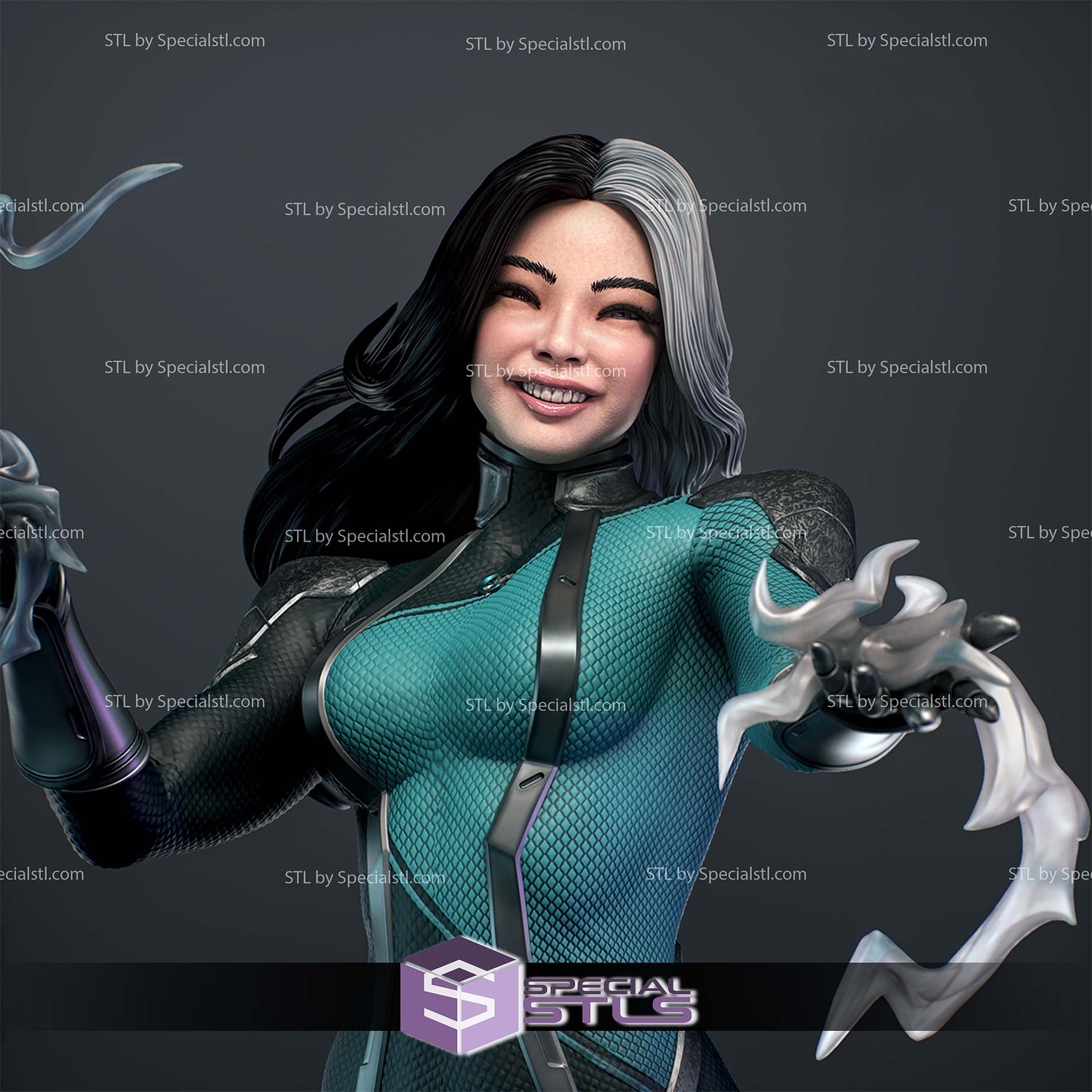 Luna Snow Marvel Hero STL Printer Files 3D Model — view 4