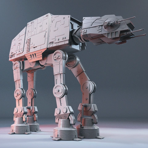 AT-AT Walker 3D Printer Files | Assembly STL Model
