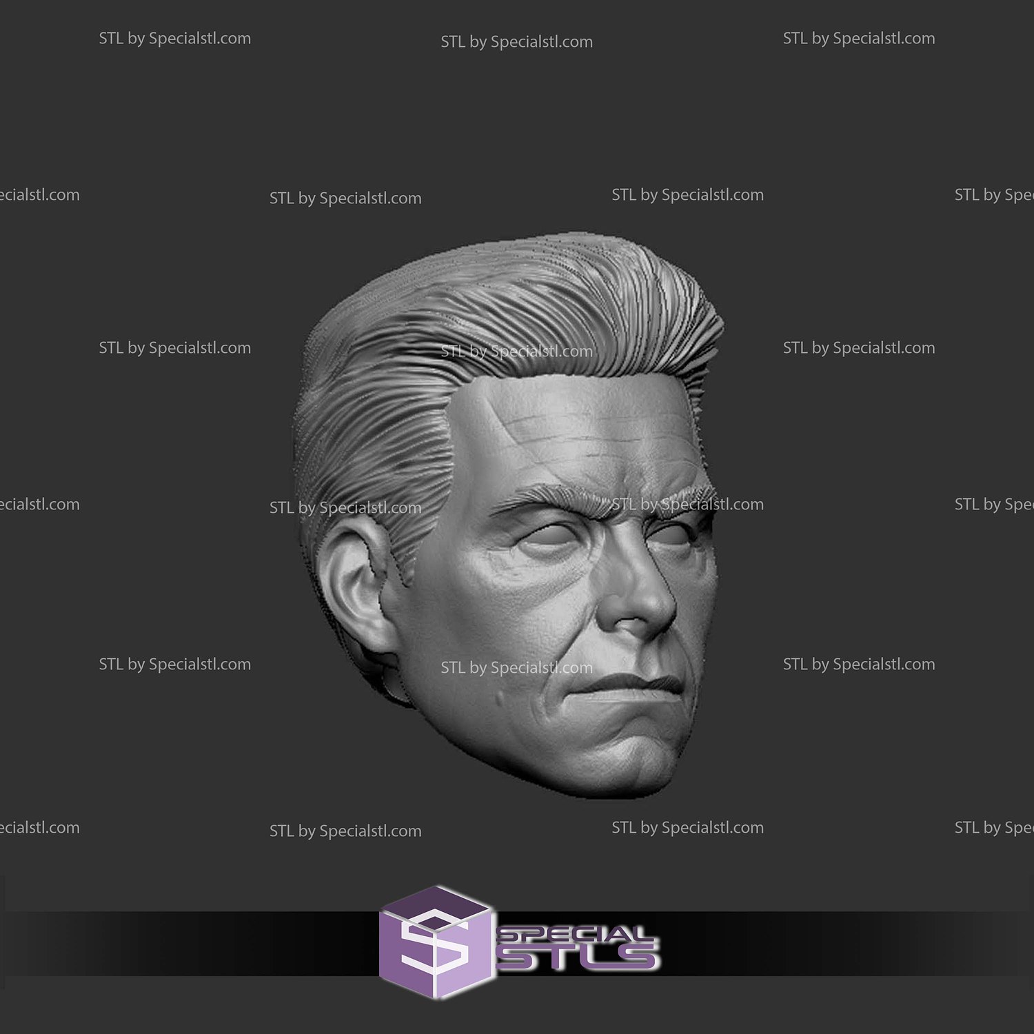 Custom Head STL Collection Homelander 3D Model — view 3