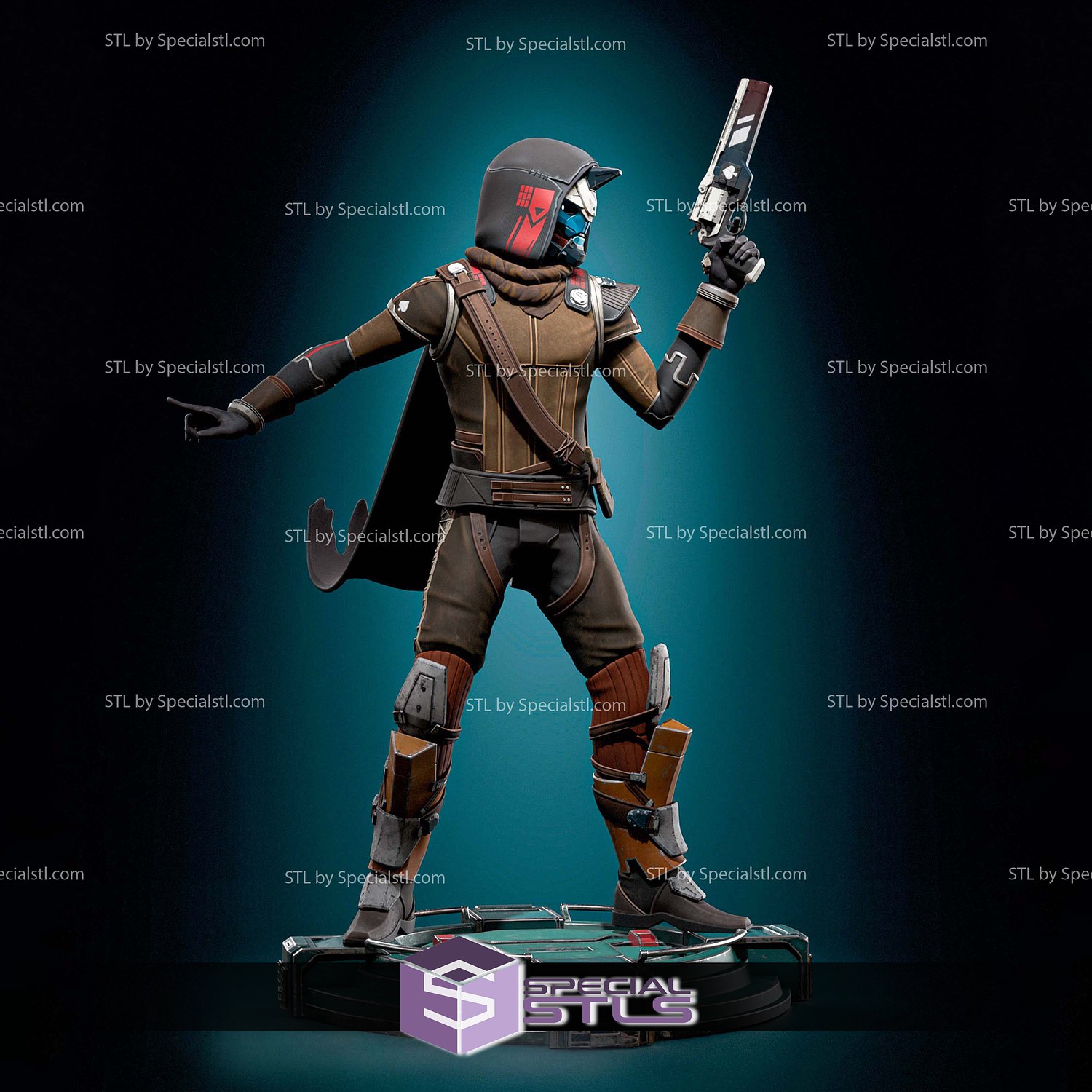 Cayde-6 Destiny 2 3D Printer Files STL Model — view 3