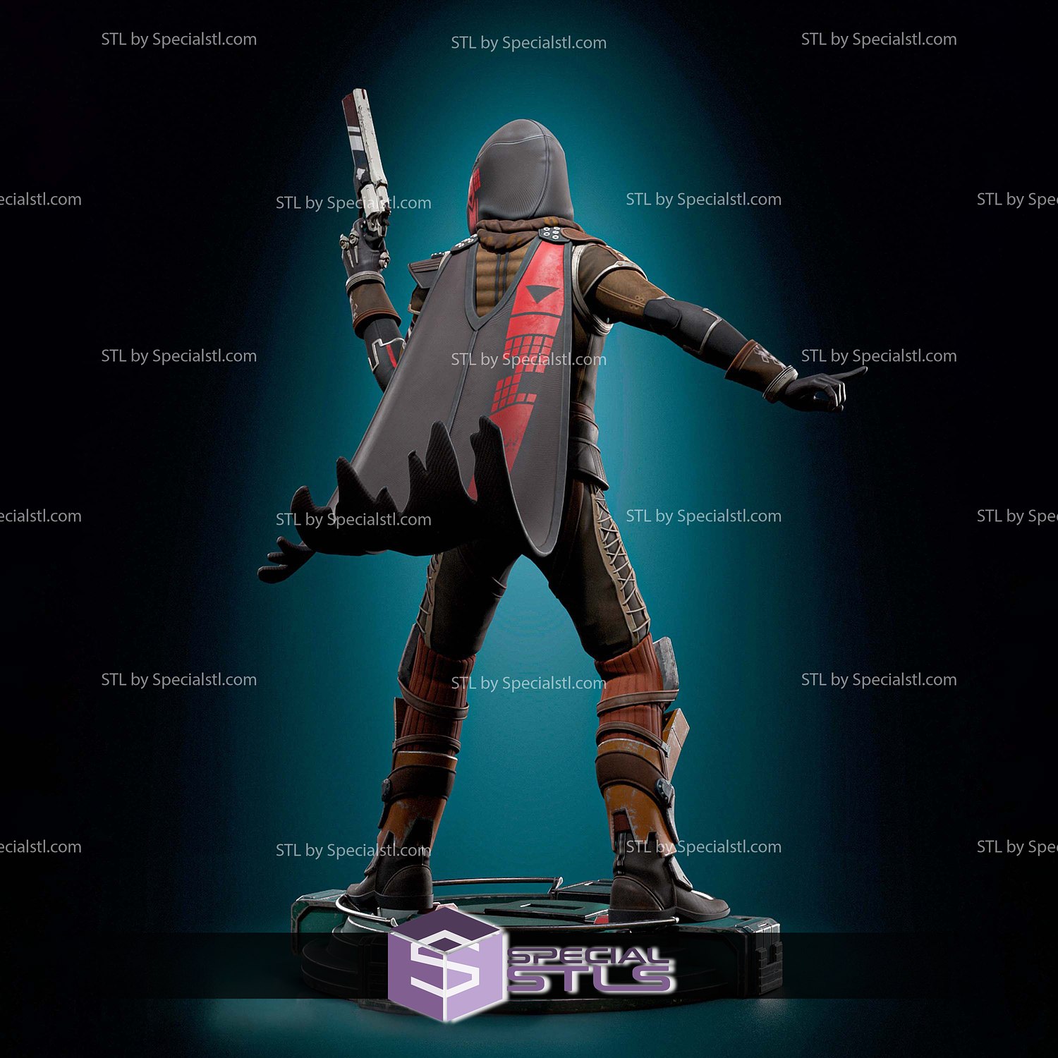 Cayde-6 Destiny 2 3D Printer Files STL Model — view 4