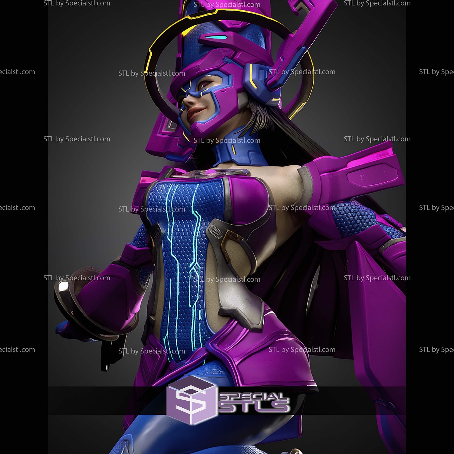 Devourer Daughter Galacta STL Files 3D Model — view 4