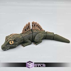 Super Basic STL Baby Spinosaurus Dinosaur Flexi 3D Model