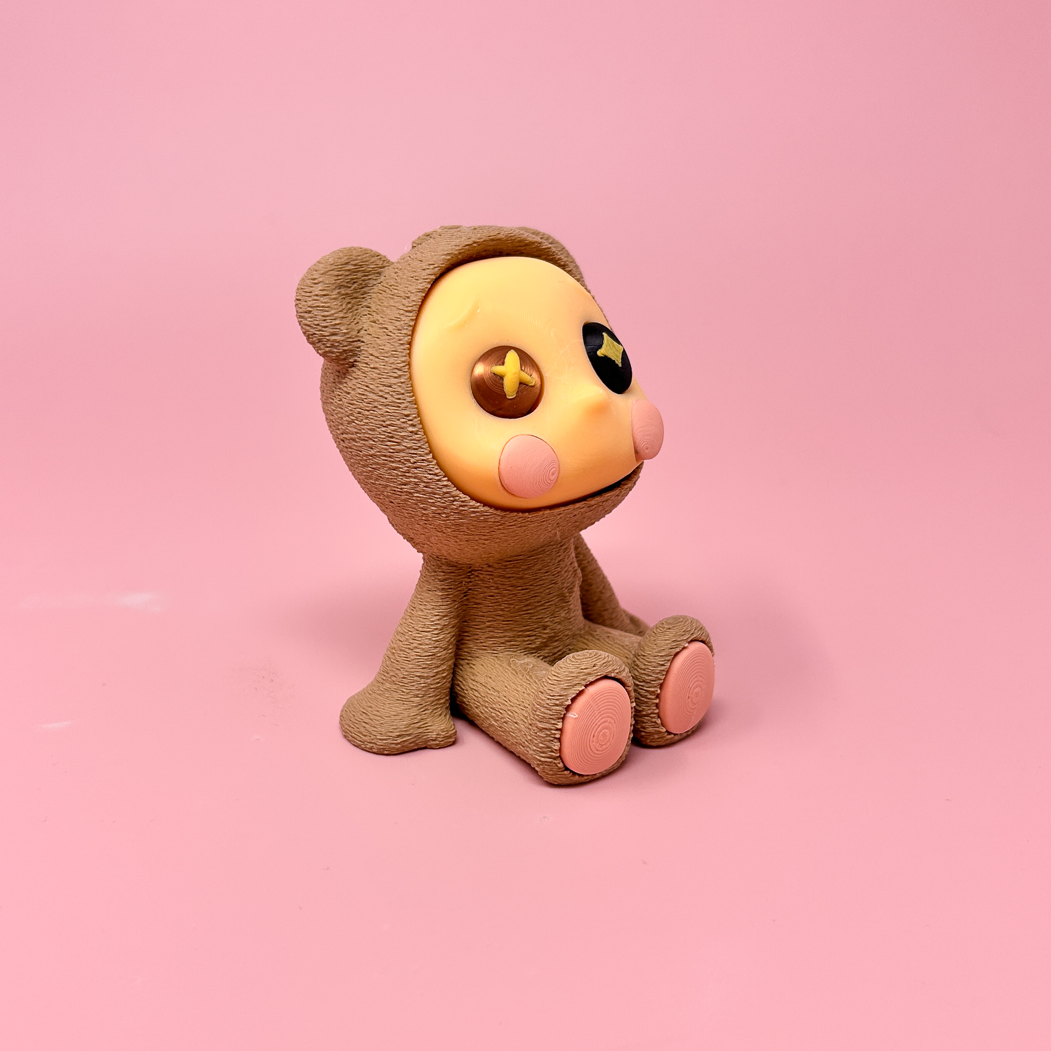 Fur-gotten - Bittersweet Creatures - Cute Bear Collectible Figure, Mystery Box, Gashapon, Blind Box 3D STL Model — view 1