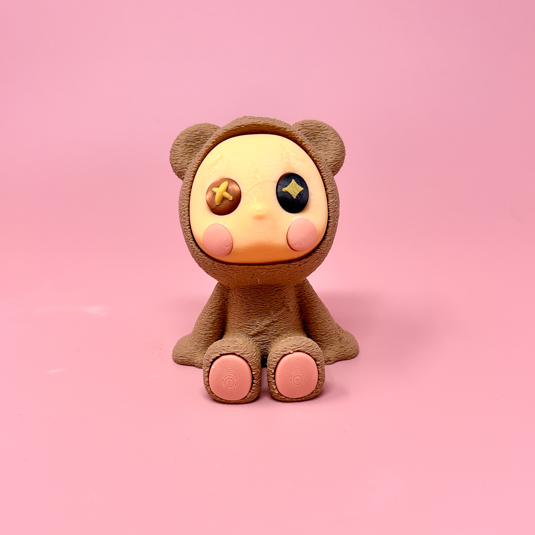 Fur-gotten - Bittersweet Creatures - Cute Bear Collectible Figure, Mystery Box, Gashapon, Blind Box 3D STL Model — view 6