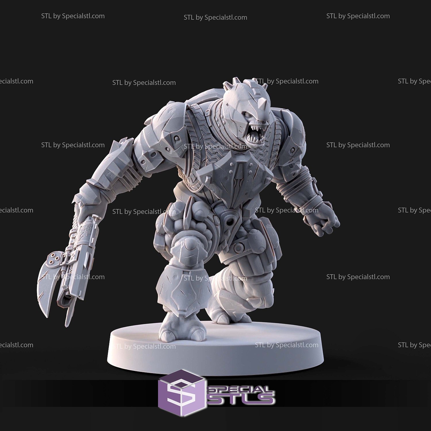 Halo Brute 1-48 Scale 3D Print Files STL Model — view 3