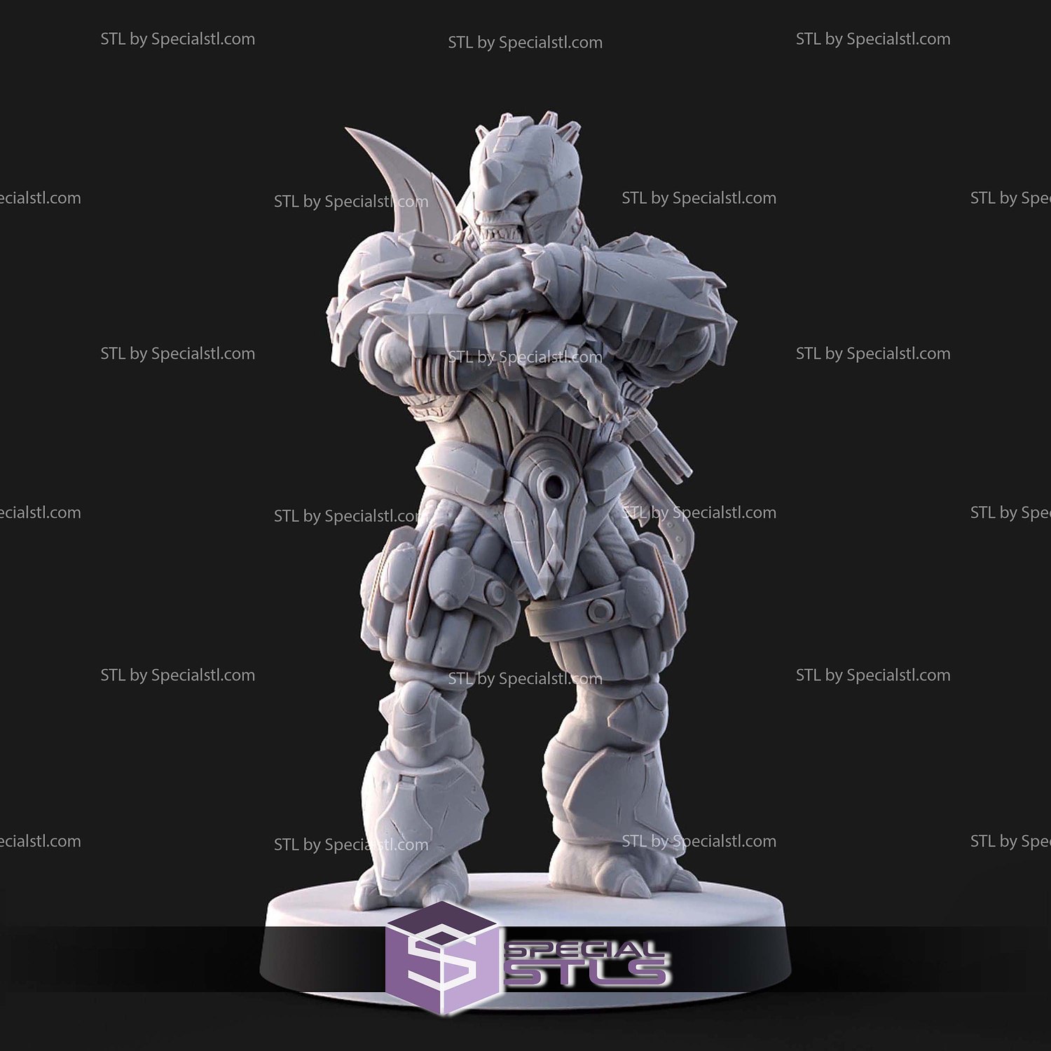 Halo Brute 1-48 Scale 3D Print Files STL Model — view 4