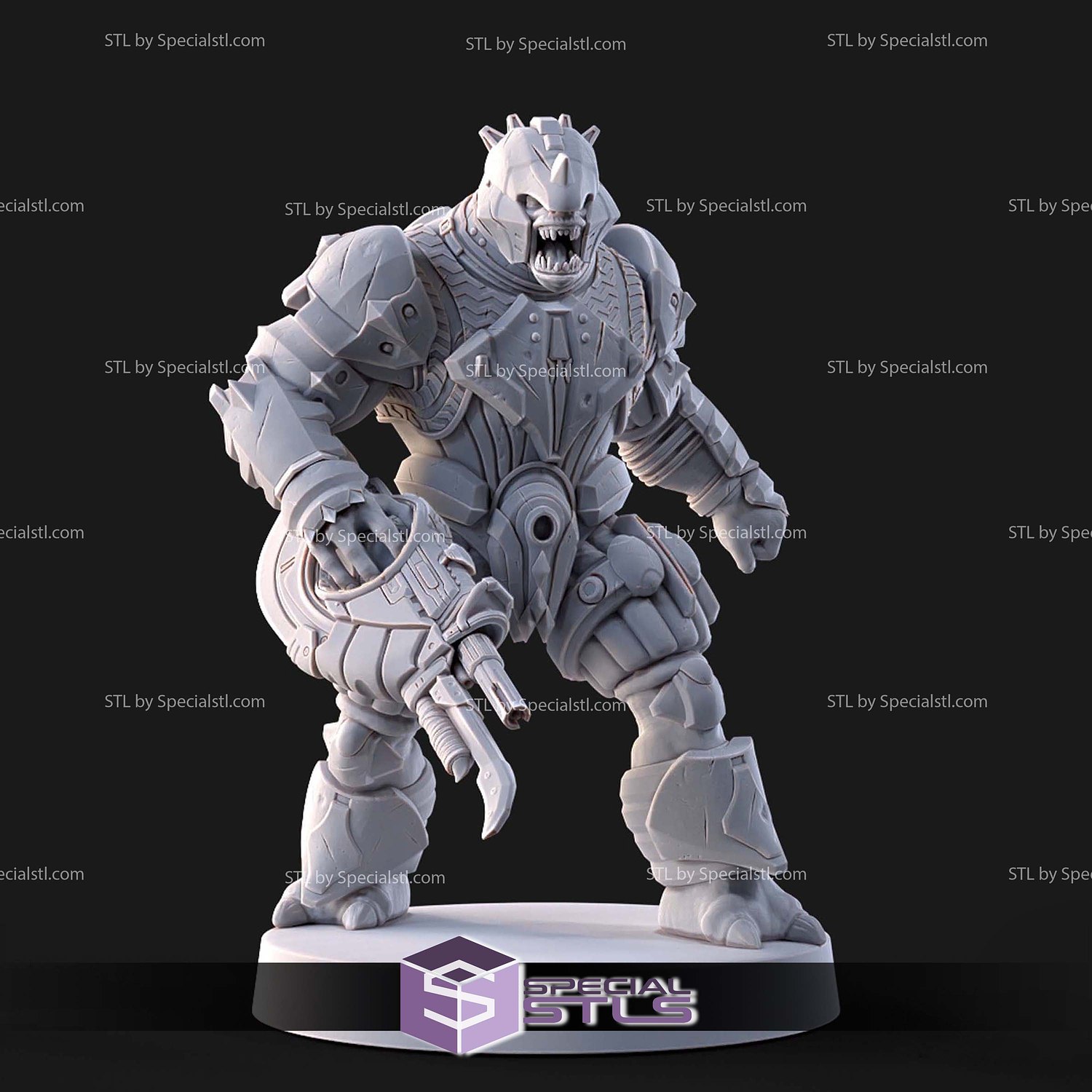 Halo Brute 1-48 Scale 3D Print Files STL Model — view 5