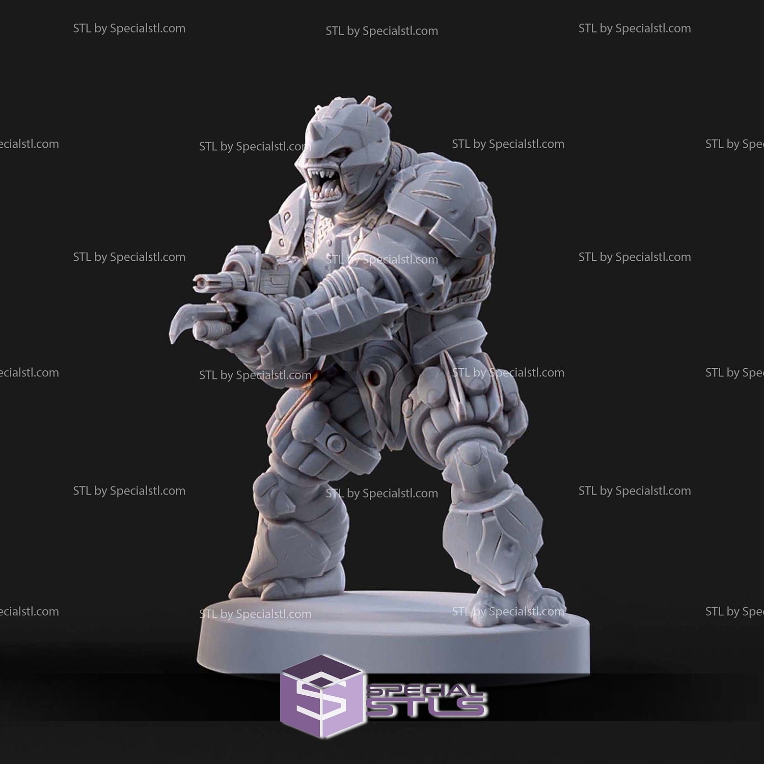 Halo Brute 1-48 Scale 3D Print Files STL Model — view 6