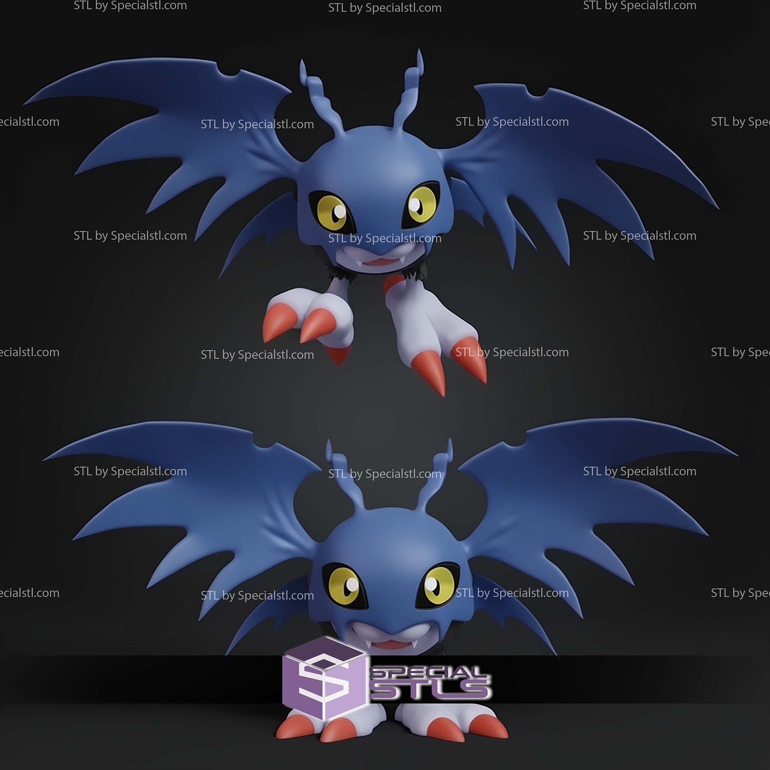 Basic STL Files Digimo Myotismon Evolution 3D Model — view 7