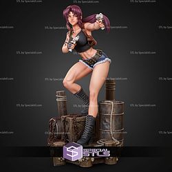 Revy Black Lagoon Detail Version STL Files 3D Model