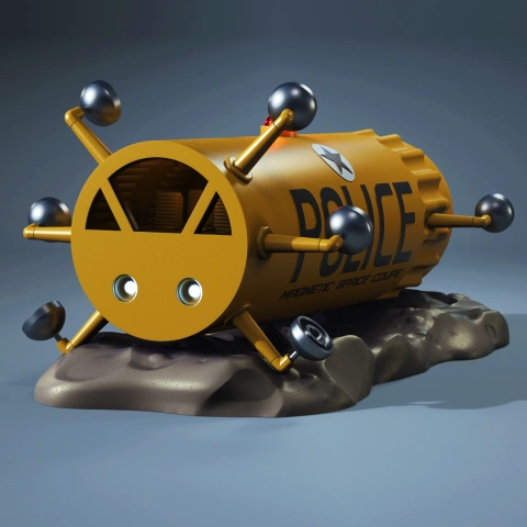 Tracy\u0027s Space Coupe 3D Printing Model | Assembly STL Model
