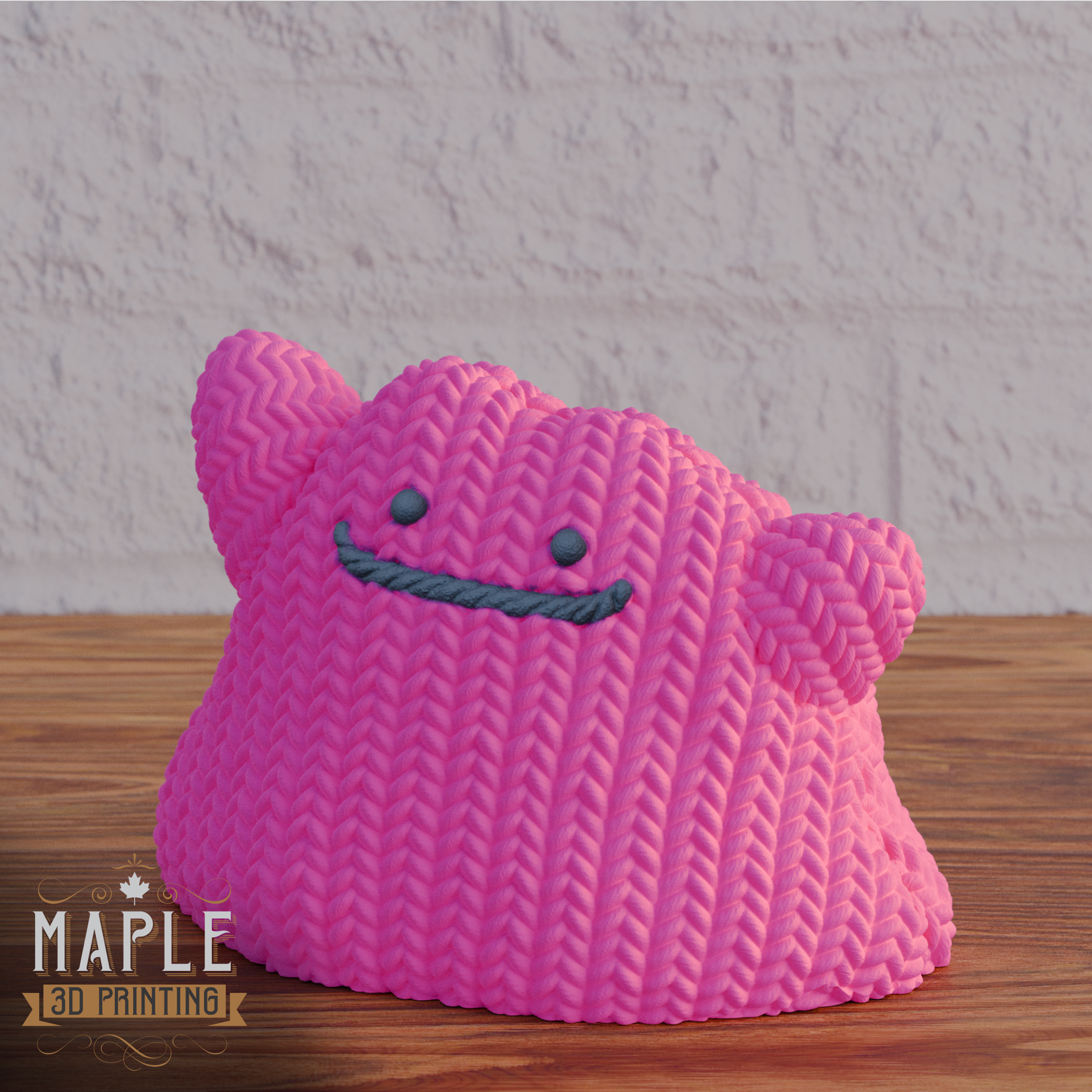 Knit Ditto - Pokemon 3D STL Model
