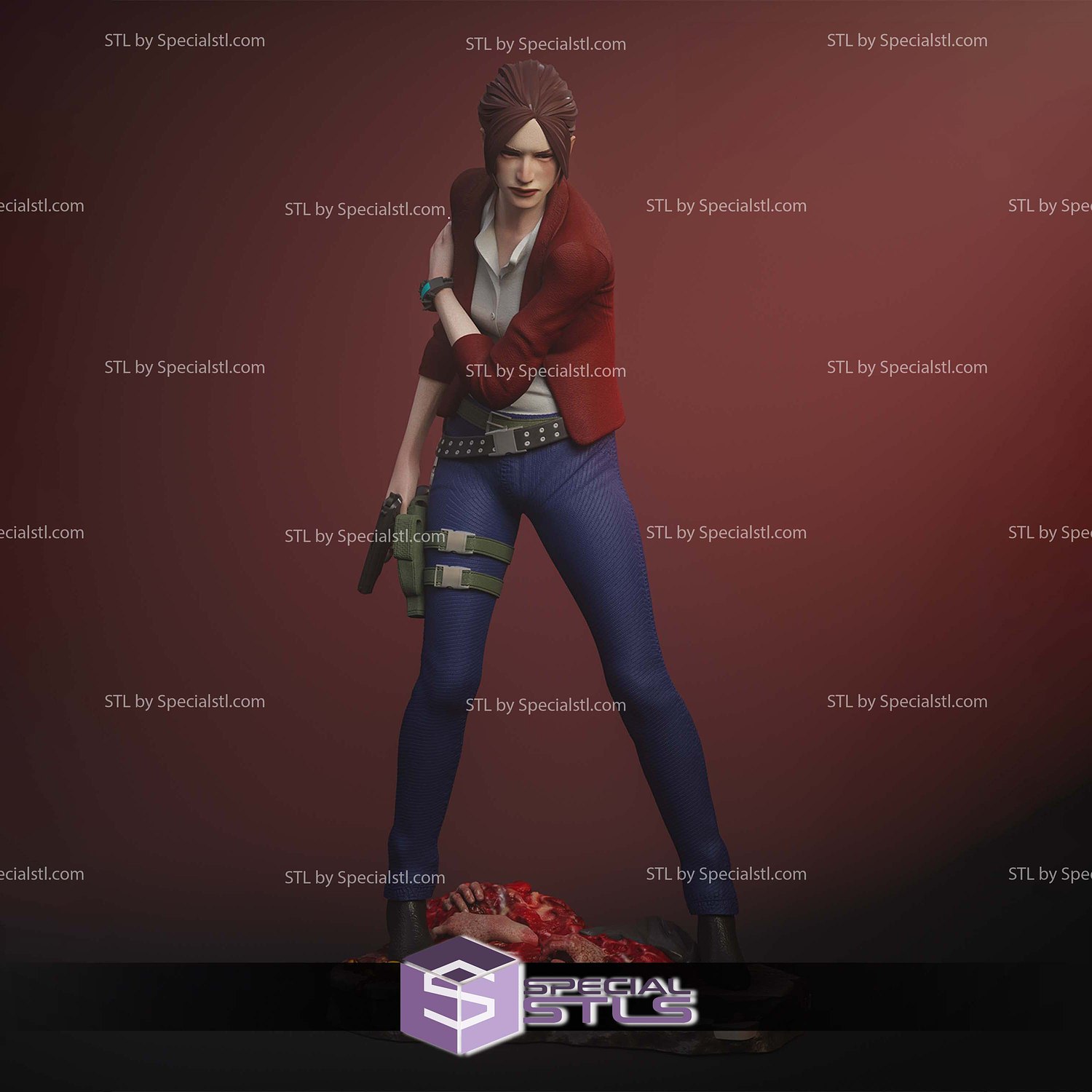 Claire Redfield Resident Evil Revelations 2 STL Files 3D Model — view 2