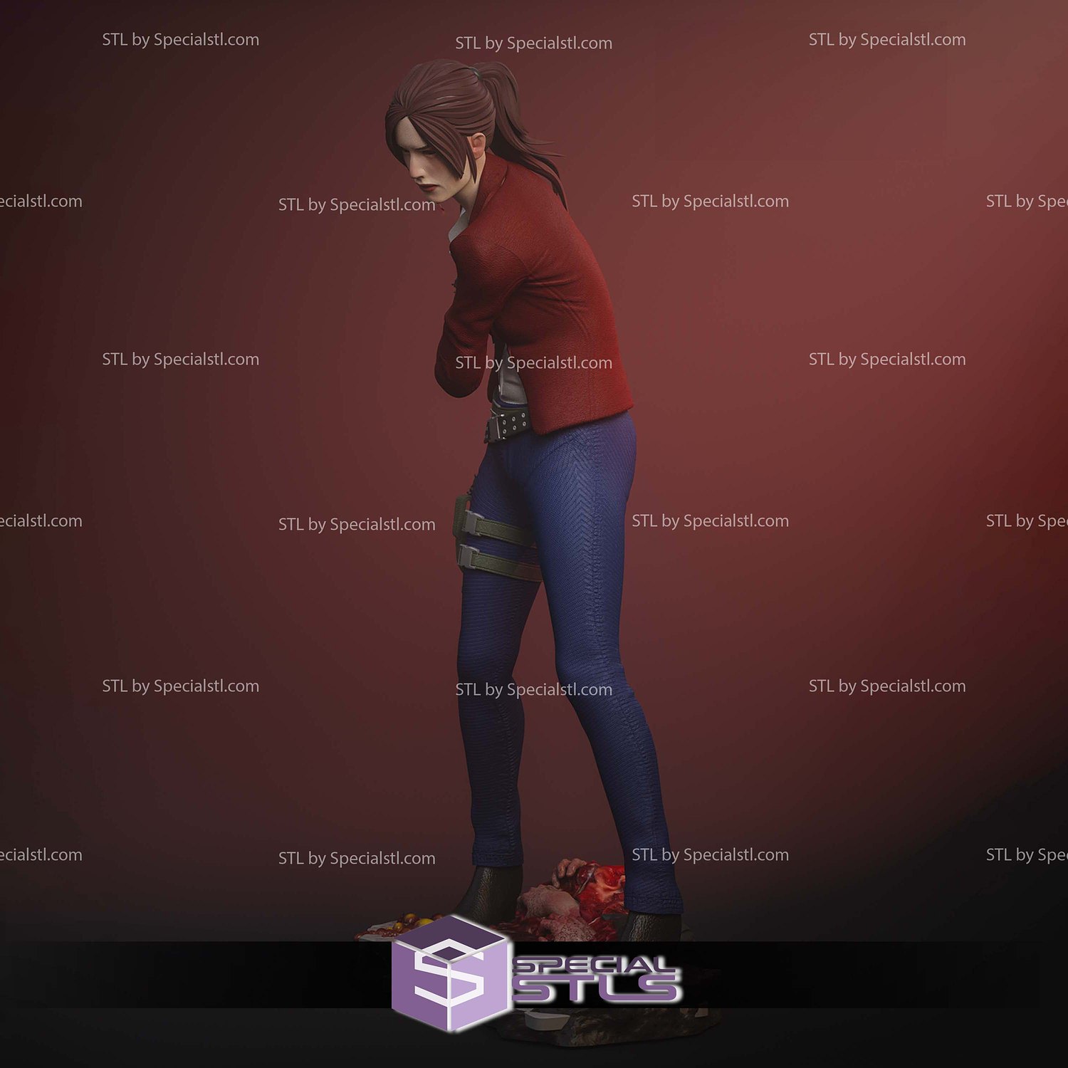 Claire Redfield Resident Evil Revelations 2 STL Files 3D Model — view 3