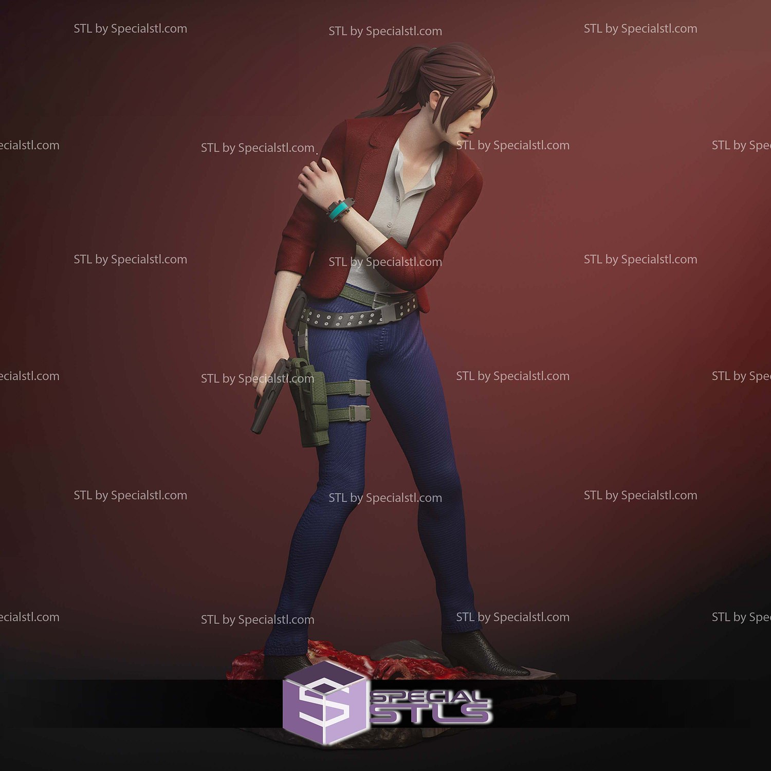 Claire Redfield Resident Evil Revelations 2 STL Files 3D Model — view 4