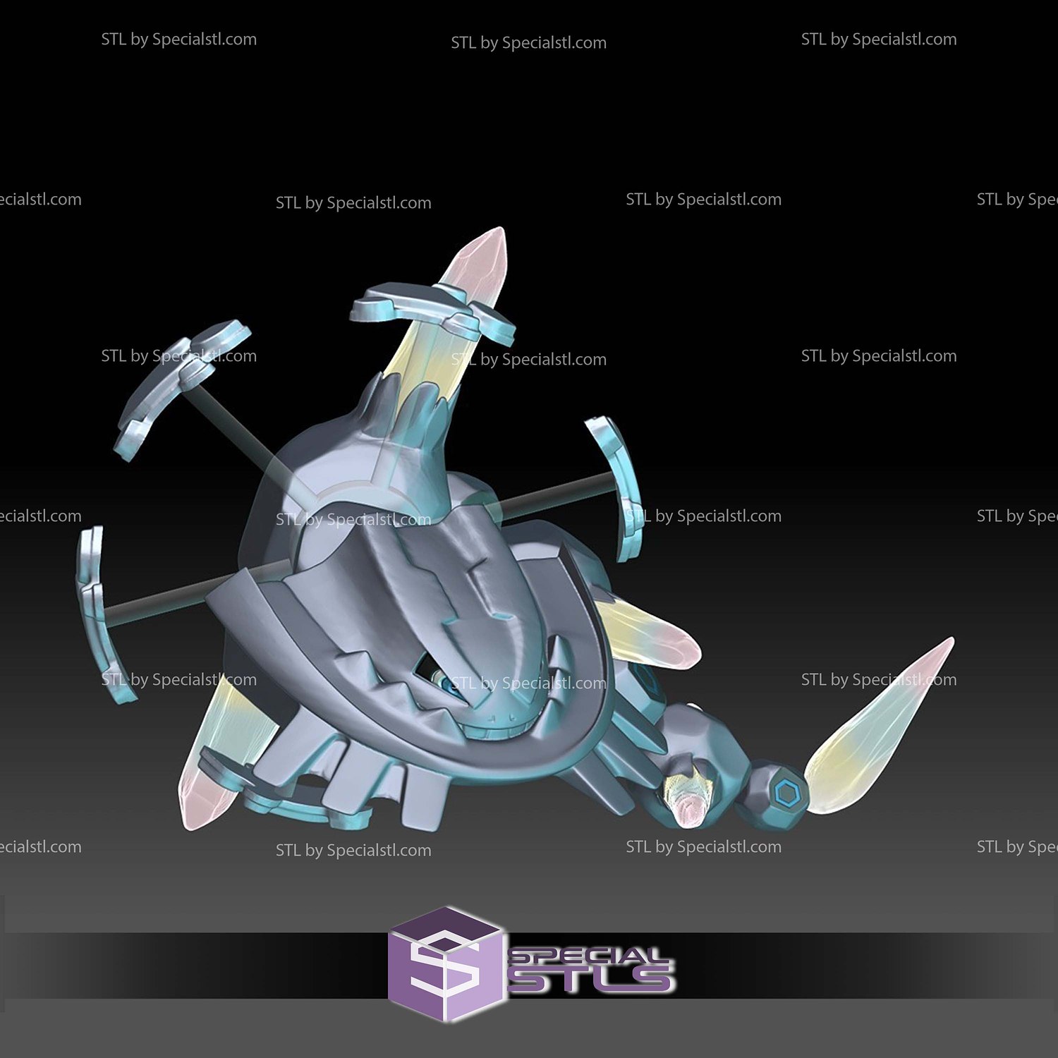 Pokemon STL Collection Mega Steelix 3D Model — view 2