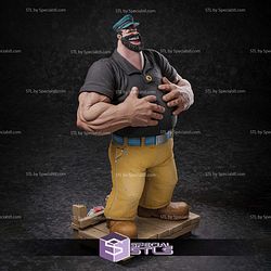 Bluto Popeye STL Files 3D Model
