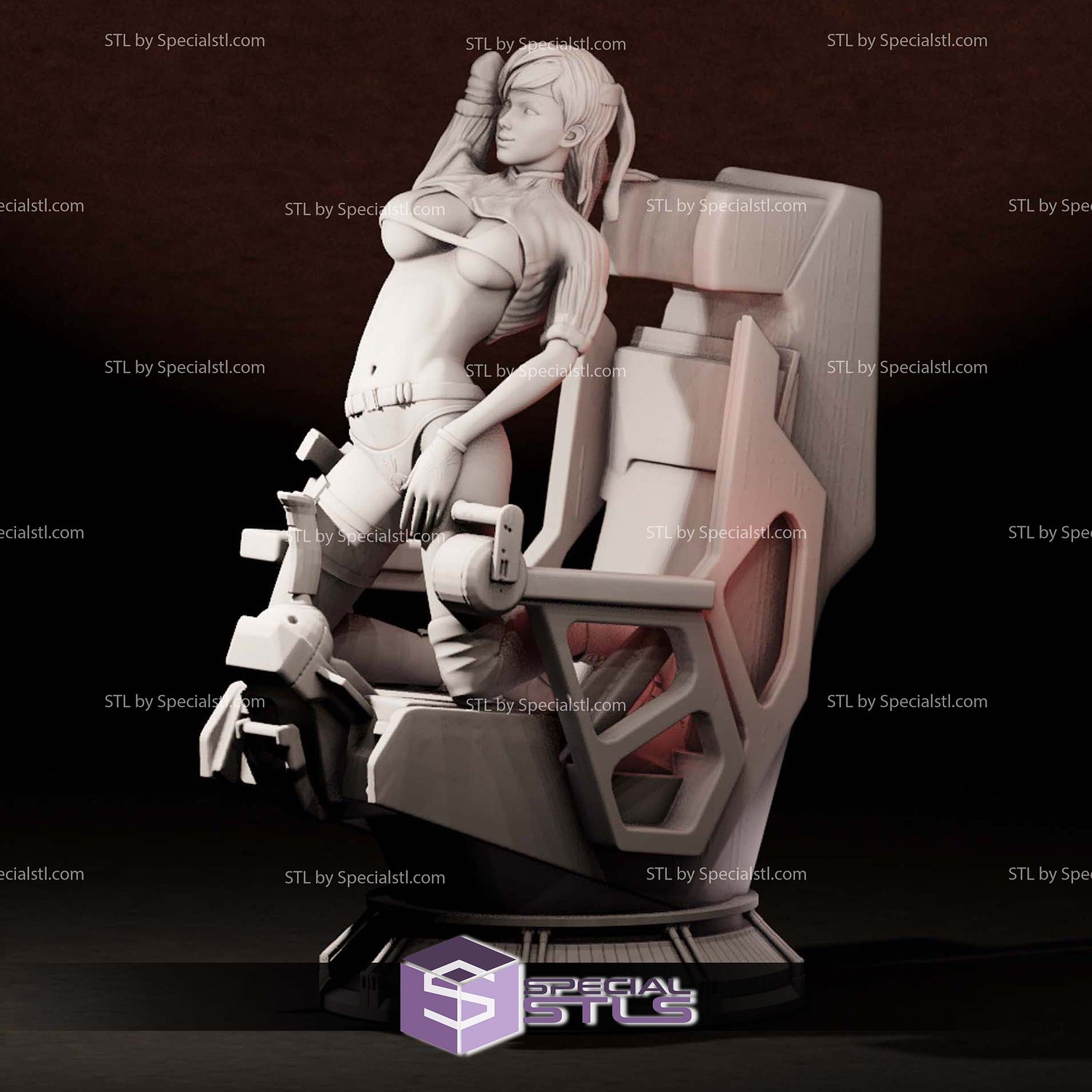 Natasha Mechwarrior 3D Printer Files STL Model — view 2