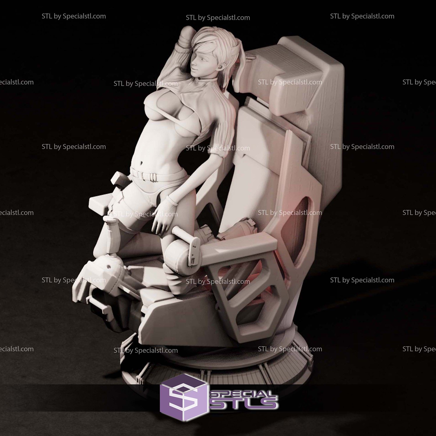 Natasha Mechwarrior 3D Printer Files STL Model — view 5