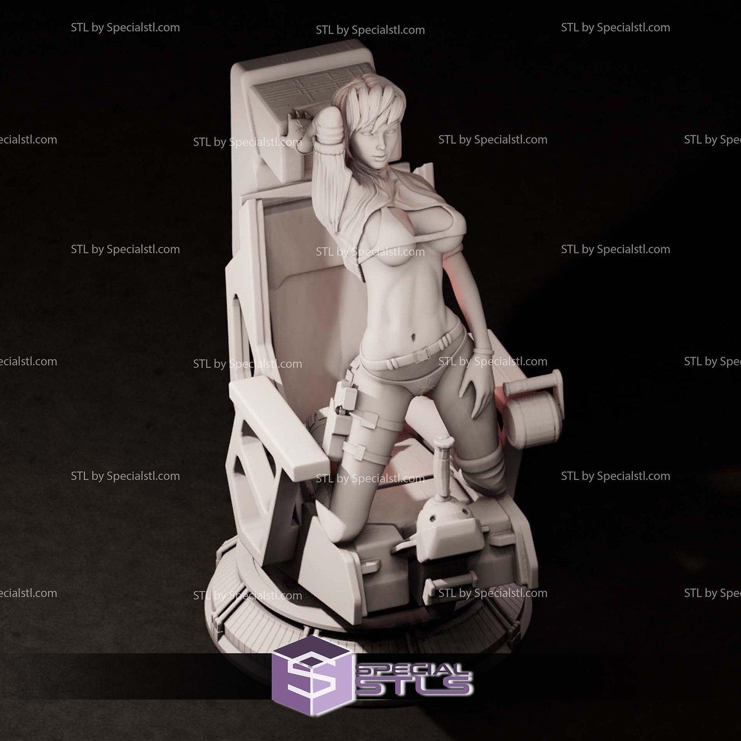 Natasha Mechwarrior 3D Printer Files STL Model — view 6