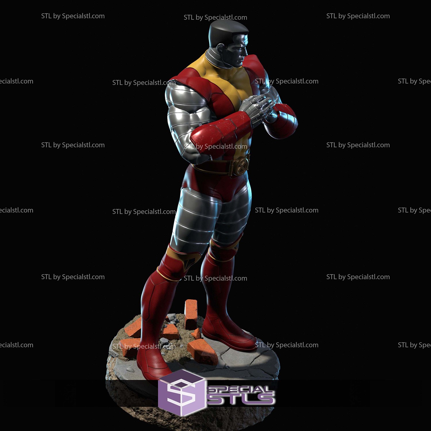 Colossus X Men 90S 3D Printer Files STL Model — view 8