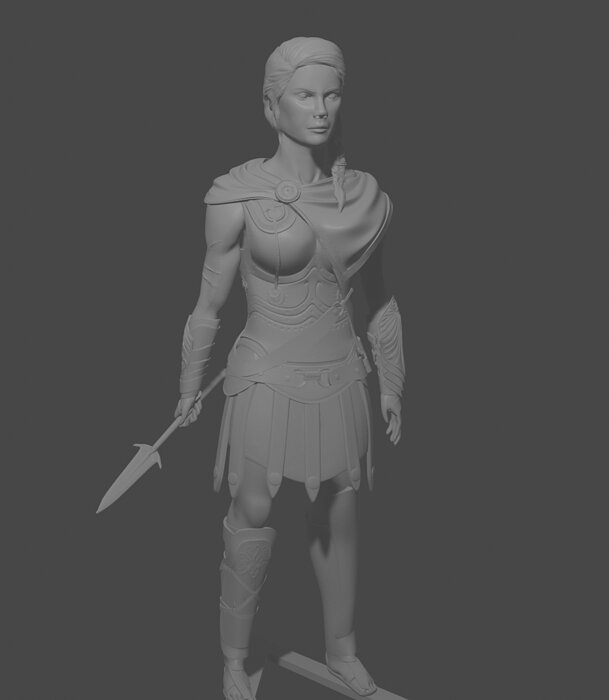 Kassandra Assassin s Creed 3D OBJ Model — view 2