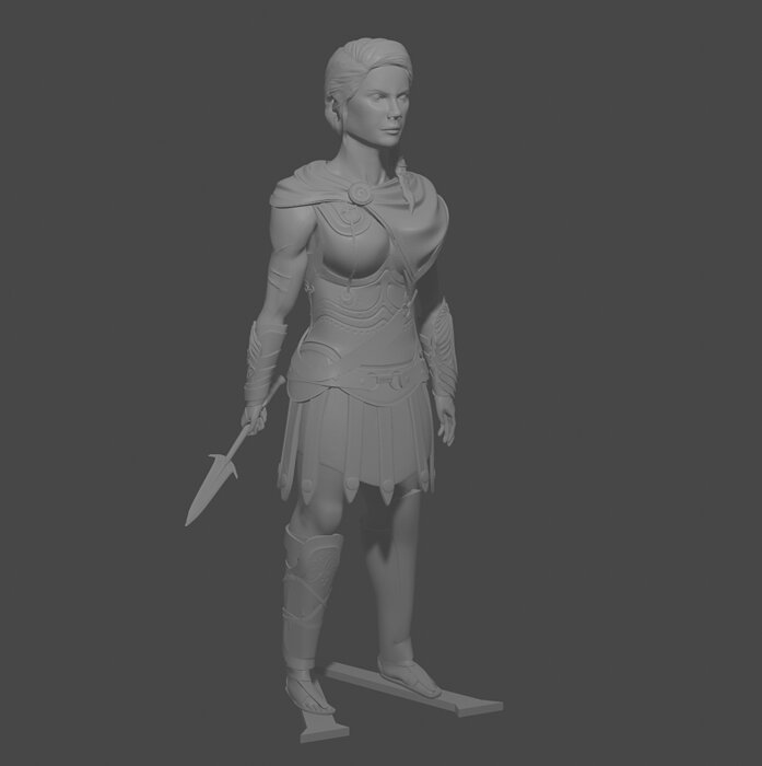 Kassandra Assassin s Creed 3D OBJ Model — view 6
