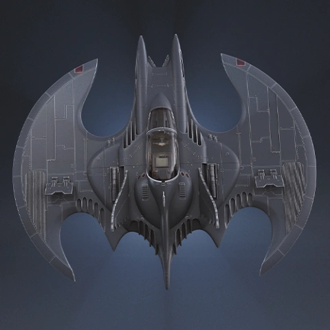 Batwing 1989 3D Printing Model | Assembly + Active STL Model