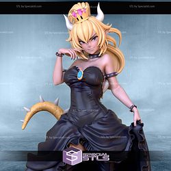 Bowsette Black Dress 3D Print Files STL Model