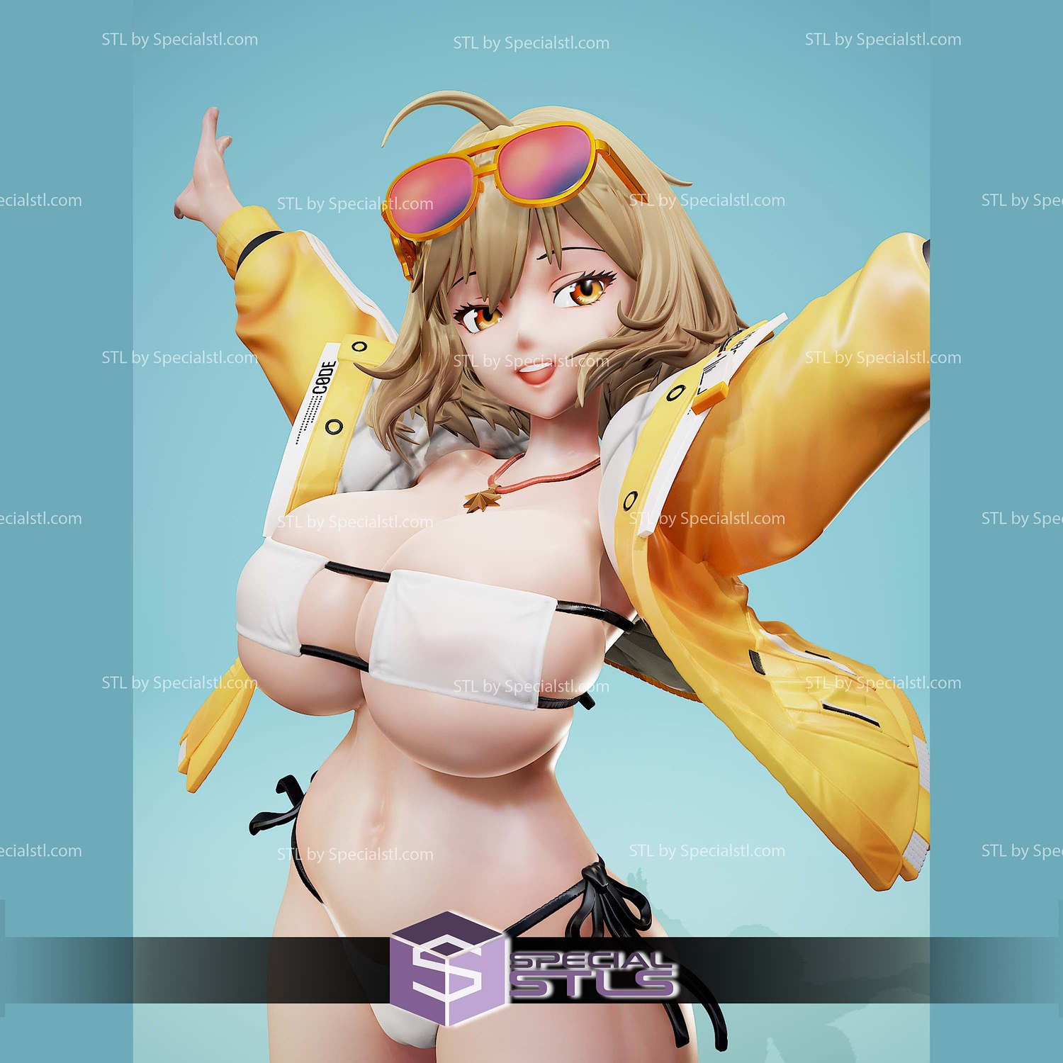 Anis Sparking Summer Nikke 3D Printer Files STL Model — view 3