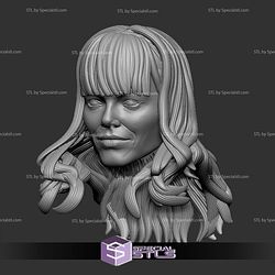 Custom Head STL Gwen Stacy Emma Stone 3D Model