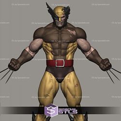 Wolverine Battle Damage STL Files 3D Model