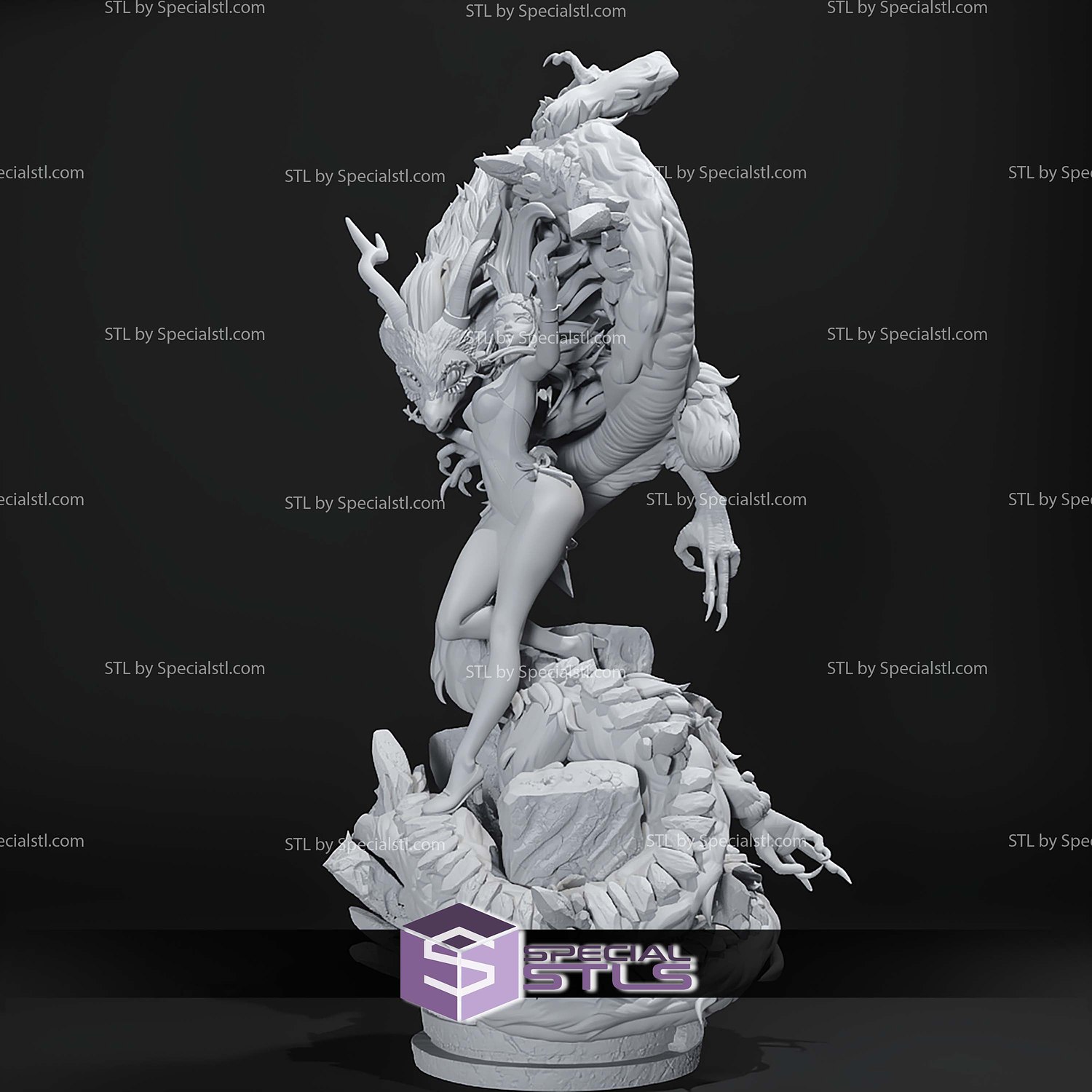 Zelda Light Dragon 410mm STL Files 3D Model — view 5