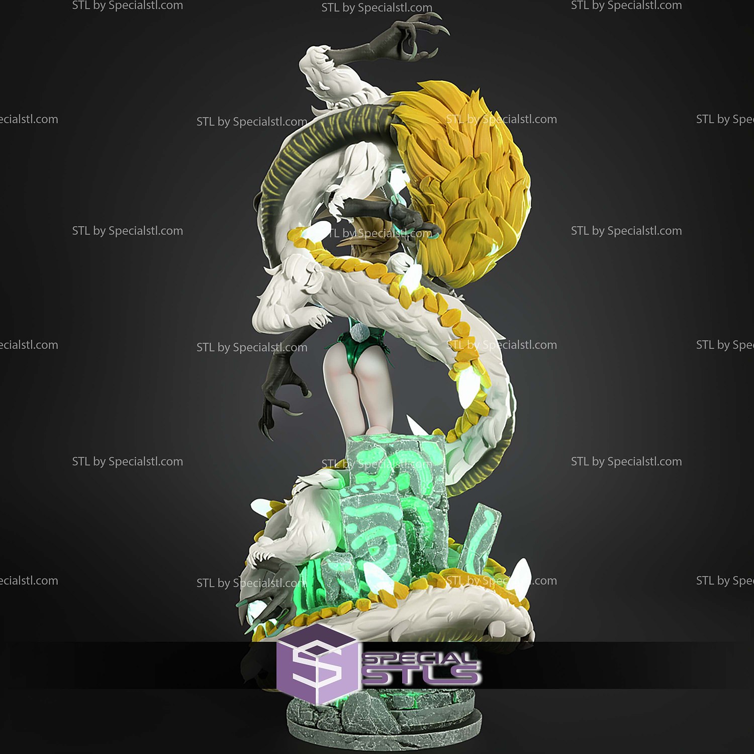 Zelda Light Dragon 410mm STL Files 3D Model — view 6