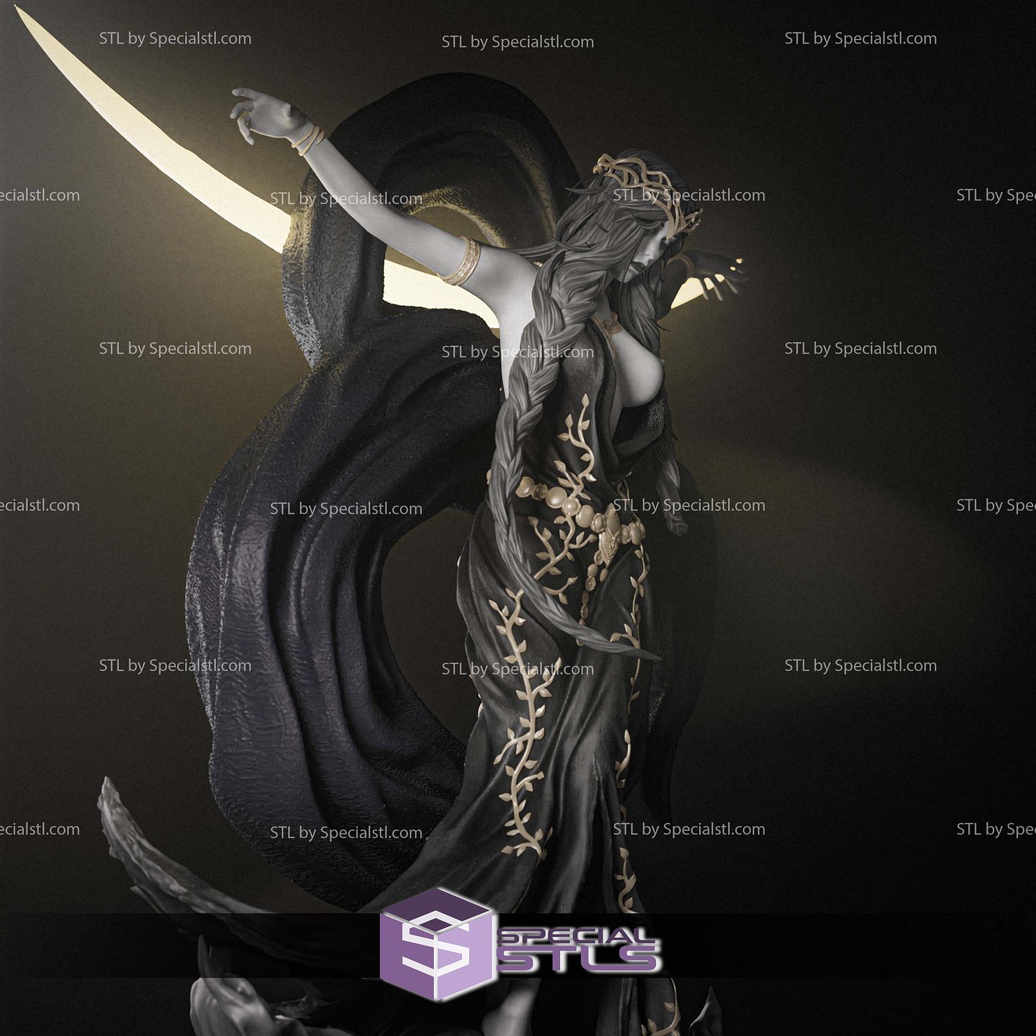 Seraphina Hanging V2 3D Printer Files STL Model — view 3