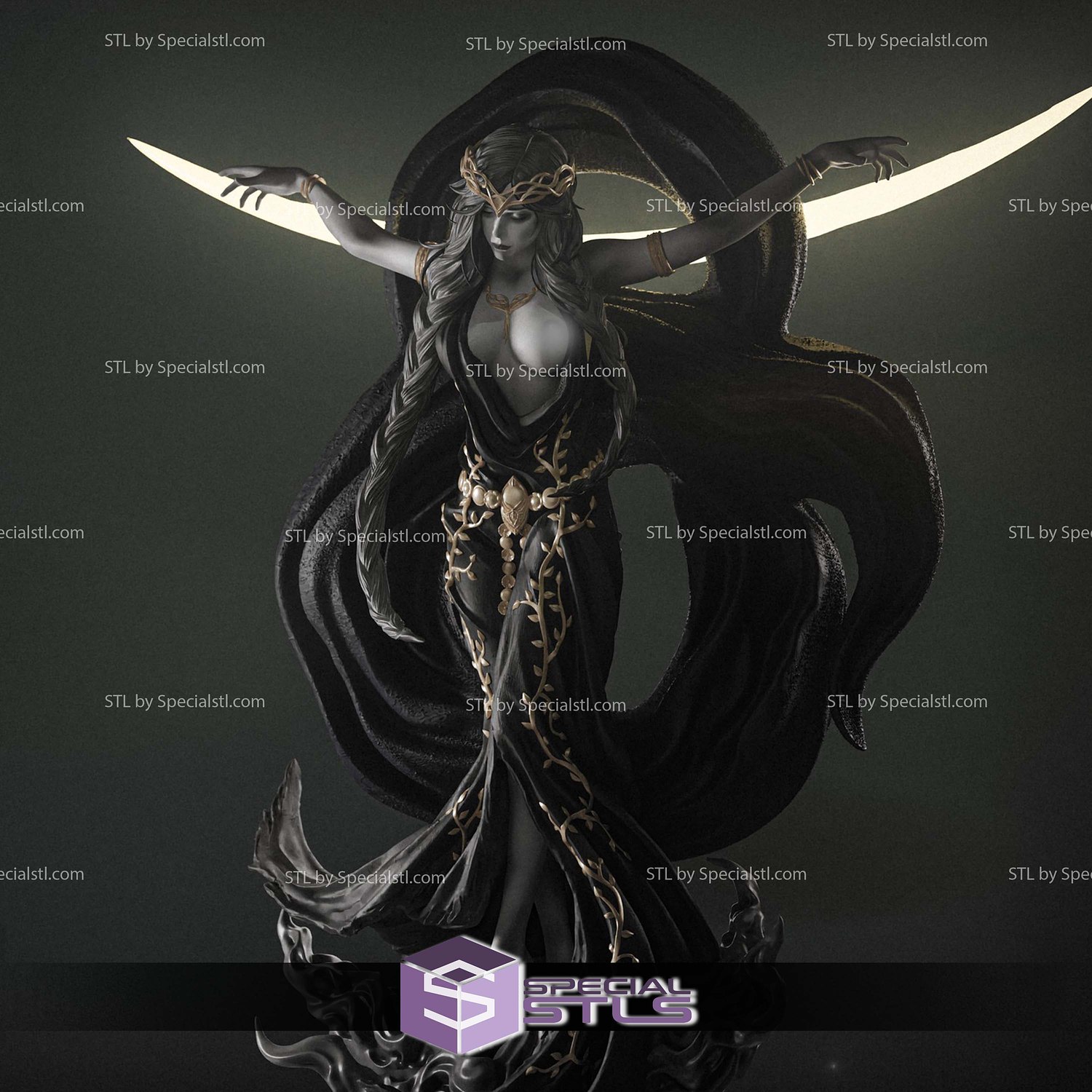 Seraphina Hanging V2 3D Printer Files STL Model — view 4