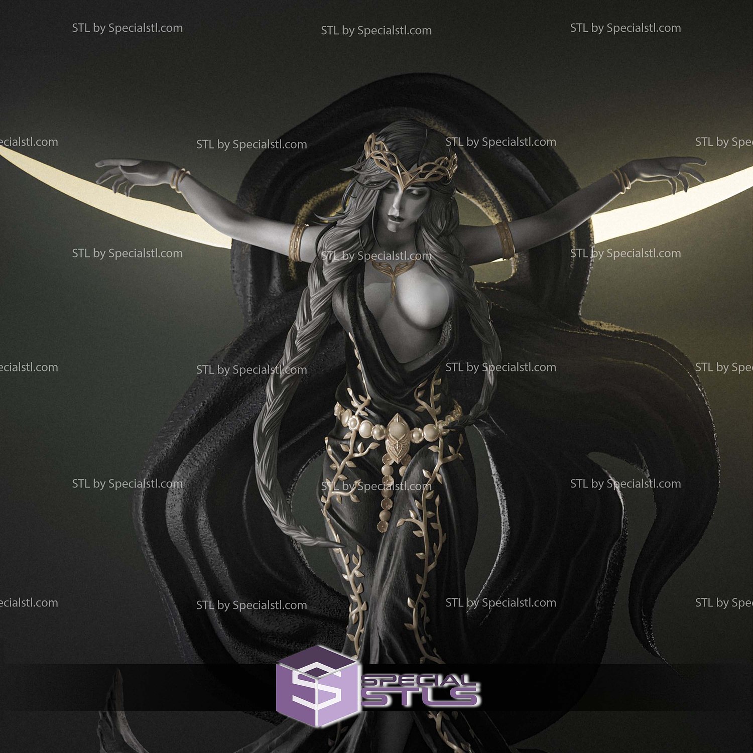 Seraphina Hanging V2 3D Printer Files STL Model — view 5