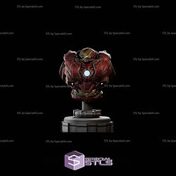Hulkbuster Battle Pose Bust STL Files 3D Model