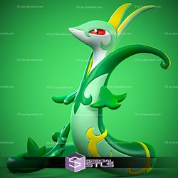 Serperior Pokemon Complete STL Files 3D Model