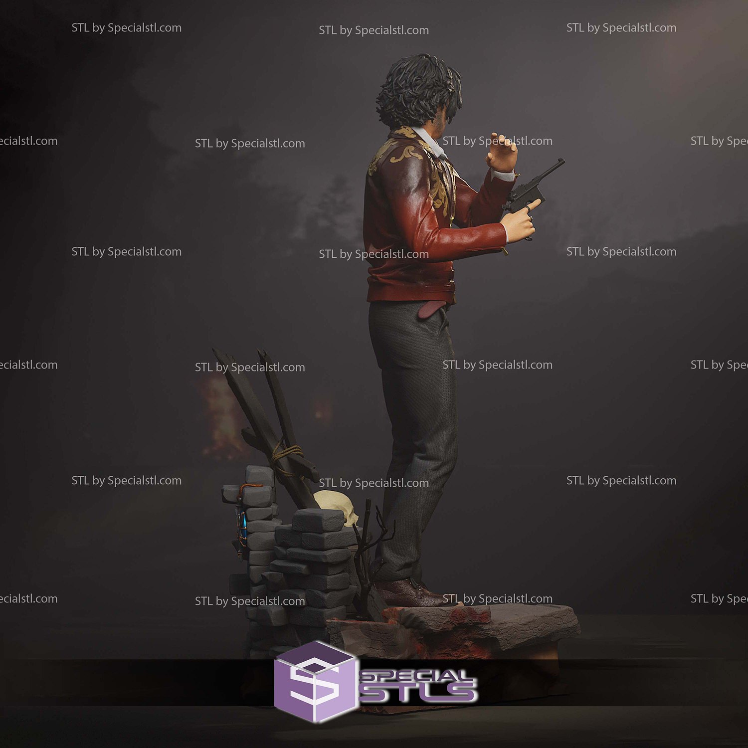 Luis Sera Resident Evil 4 STL Files 3D Model — view 7