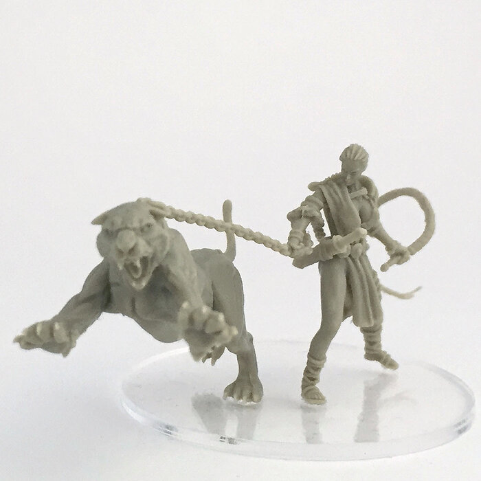 Lioness handler 35mm scale 3D STL Model — view 6