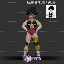 Fasha Bardock Squad 3D Model Sculpture STL Model