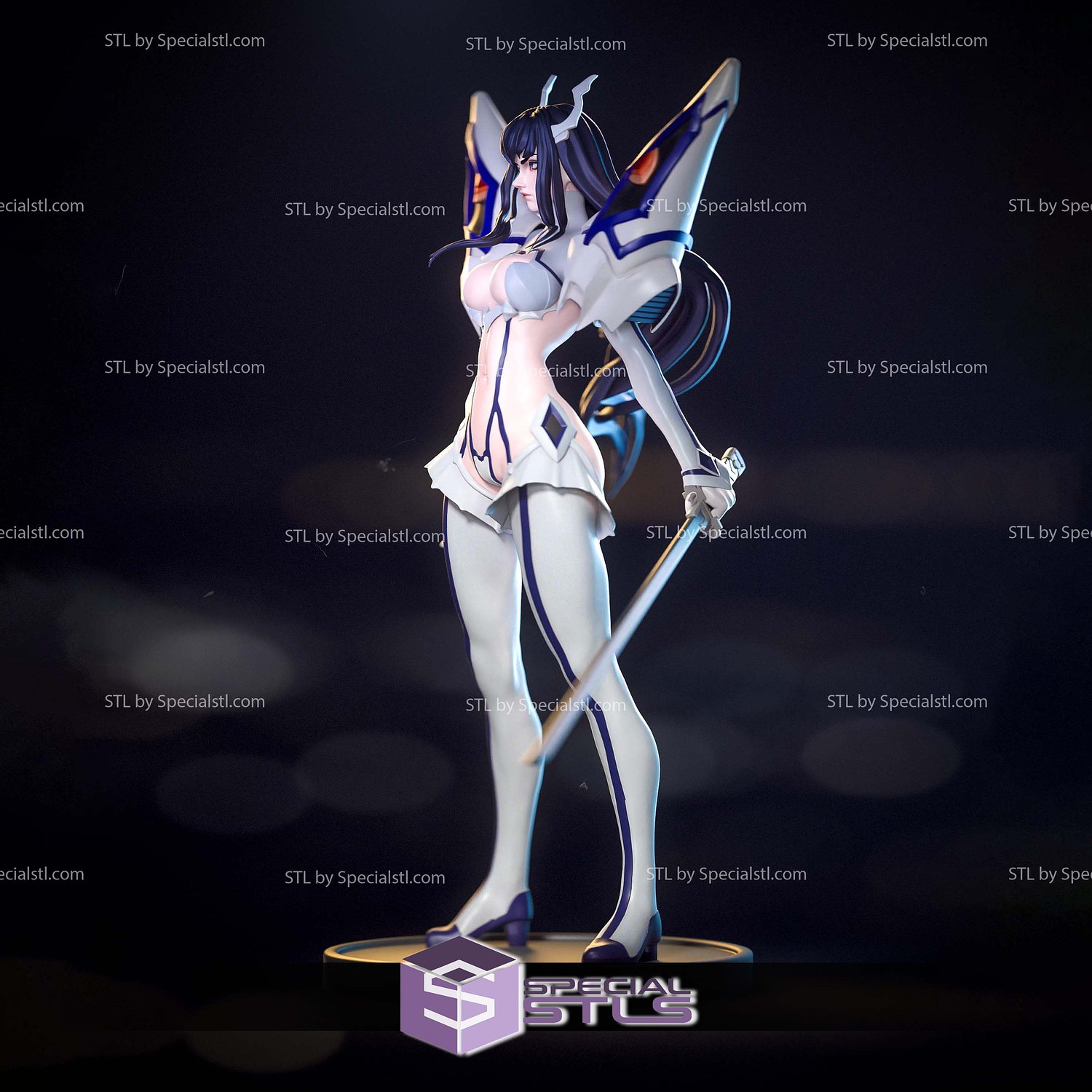 Satsuki Kiryuin Standalone 279mm 3D Printer Files STL Model — view 2