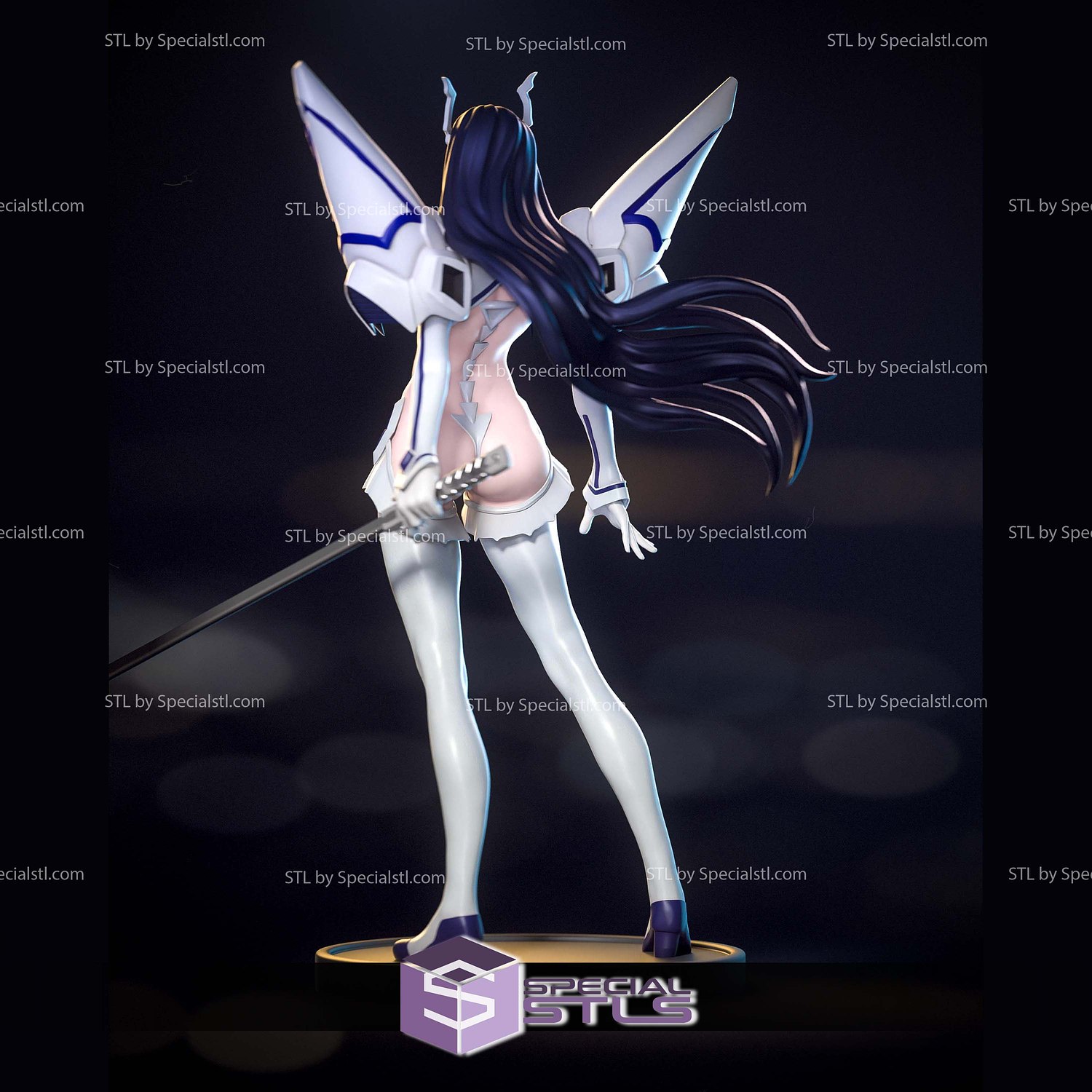 Satsuki Kiryuin Standalone 279mm 3D Printer Files STL Model — view 4