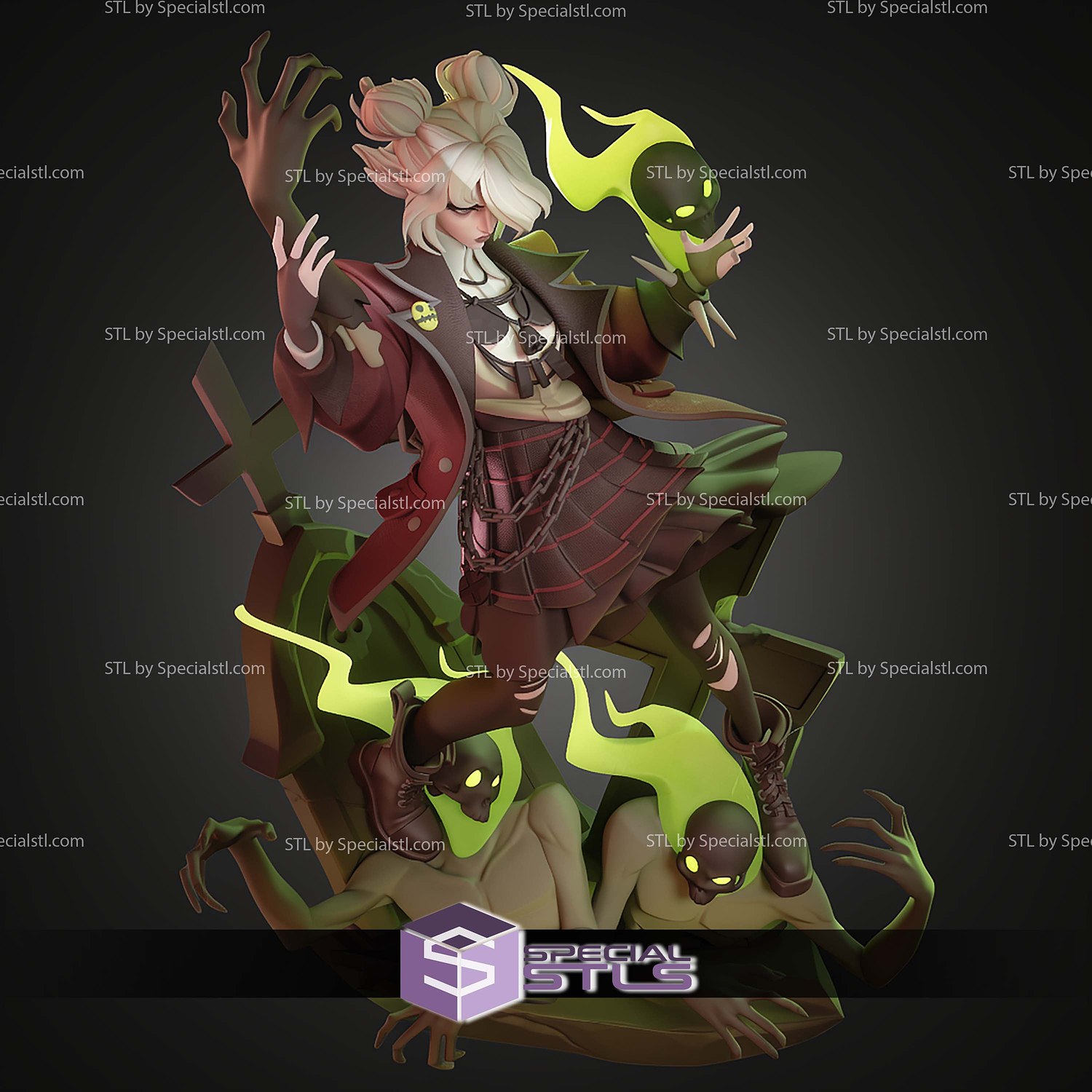 Graves from Deadlock 275mm STL Files 3D Model — view 3