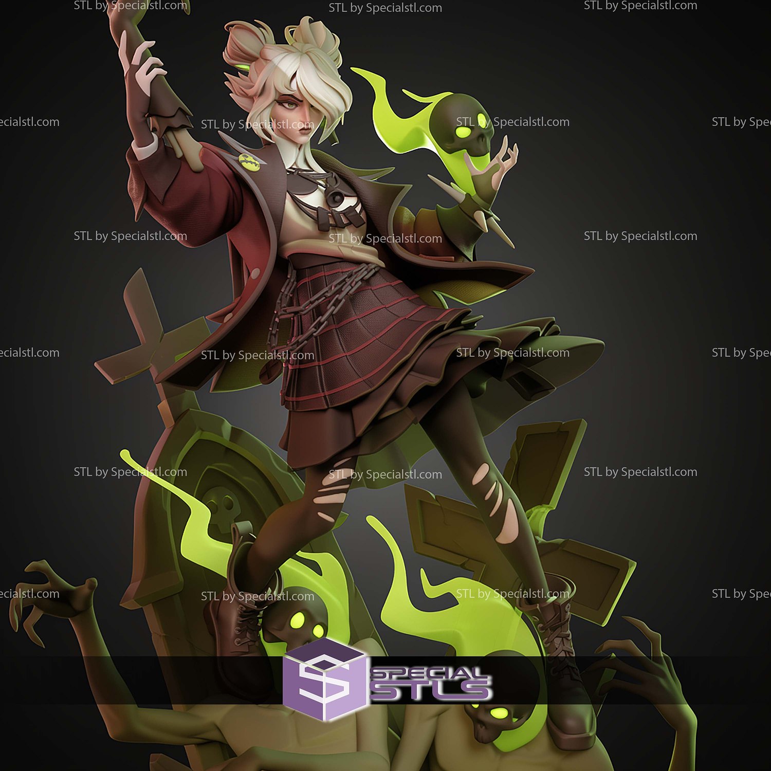 Graves from Deadlock 275mm STL Files 3D Model — view 4