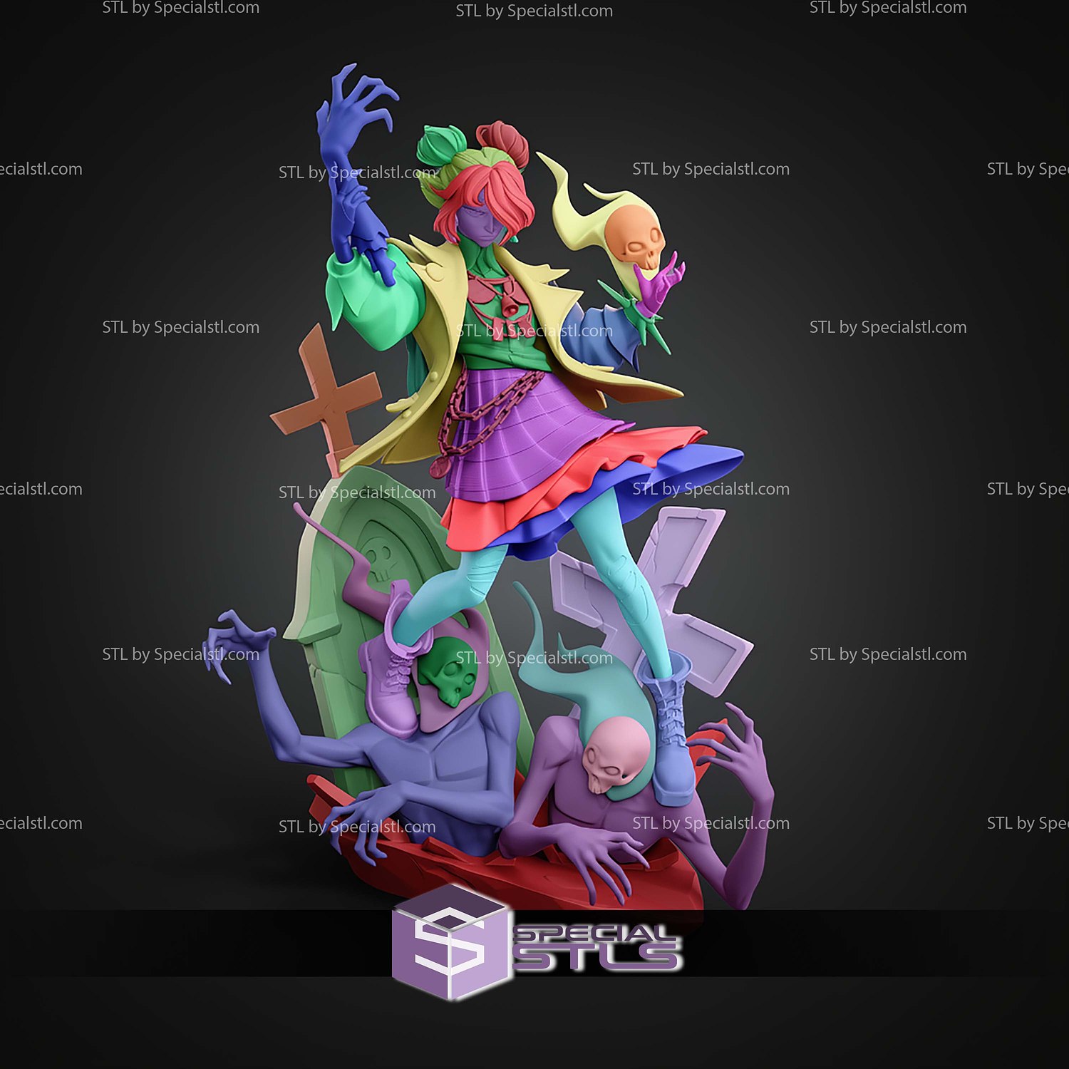 Graves from Deadlock 275mm STL Files 3D Model — view 5